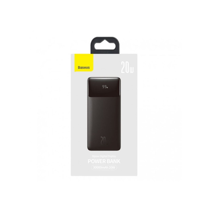 Додатковий аккумулятор Baseus 30000mAh Bipow 20W 3A Black