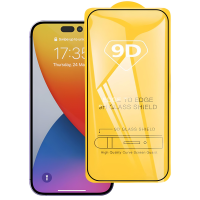 Захисне скло для iPhone 14 Pro Max - 9D Black (OEM)