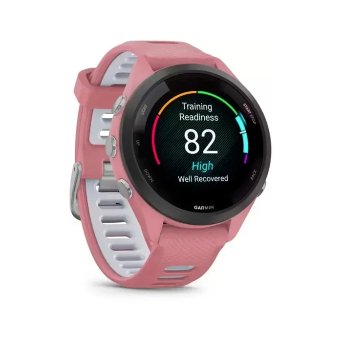 Смарт-годинник Garmin Forerunner 265S Black Bezel w. Light Pink Case and Light Pink/Whitestone