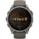 Смарт-годинник Garmin Fenix 9 47mm AMOLED Titanium with Pebble Gray Silicone Band