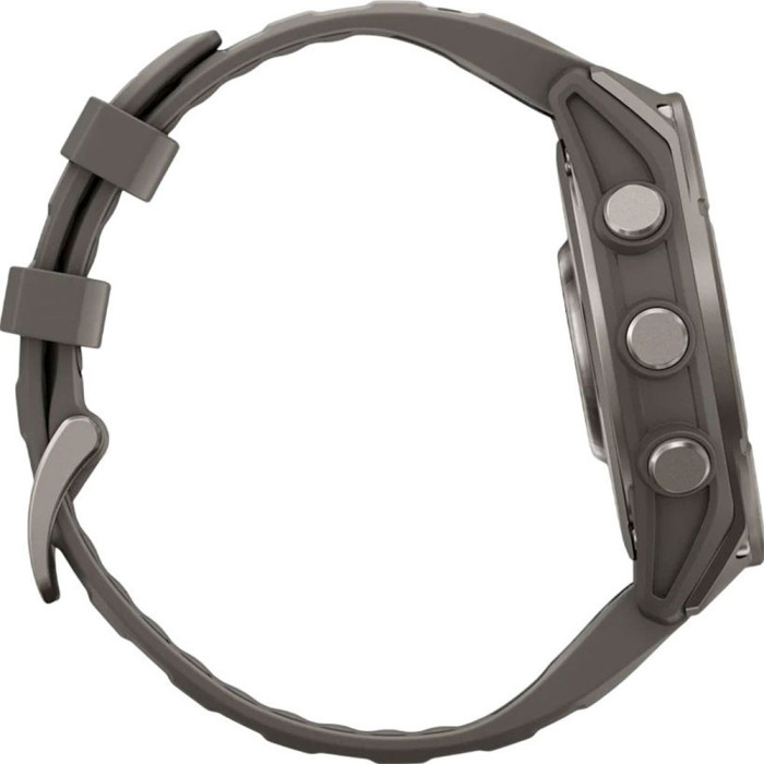 Смарт-годинник Garmin Fenix 9 47mm AMOLED Titanium with Pebble Gray Silicone Band