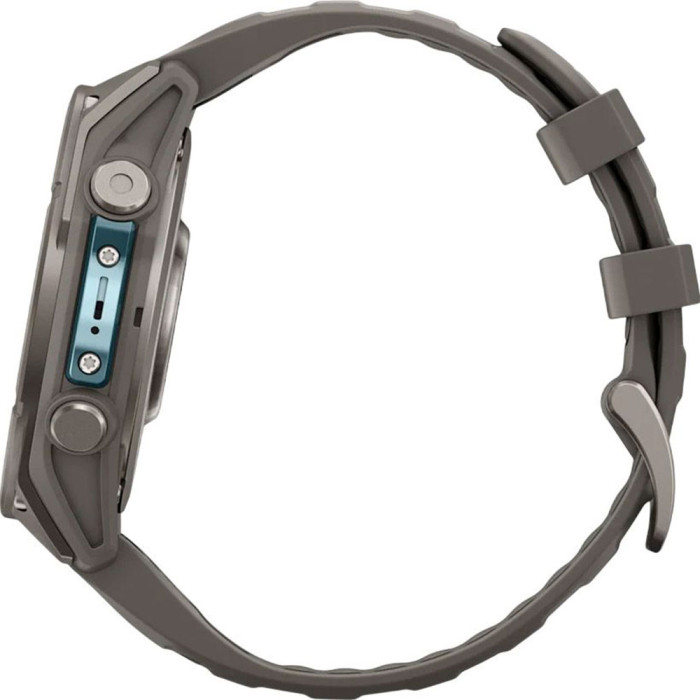 Смарт-годинник Garmin Fenix 9 47mm AMOLED Titanium with Pebble Gray Silicone Band