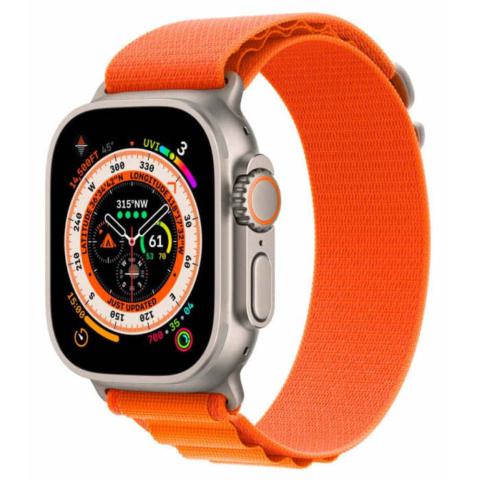 Ремінець для Apple Watch - 42/44/45/46/49mm, Apple Alpine Loop Band Small, Orange