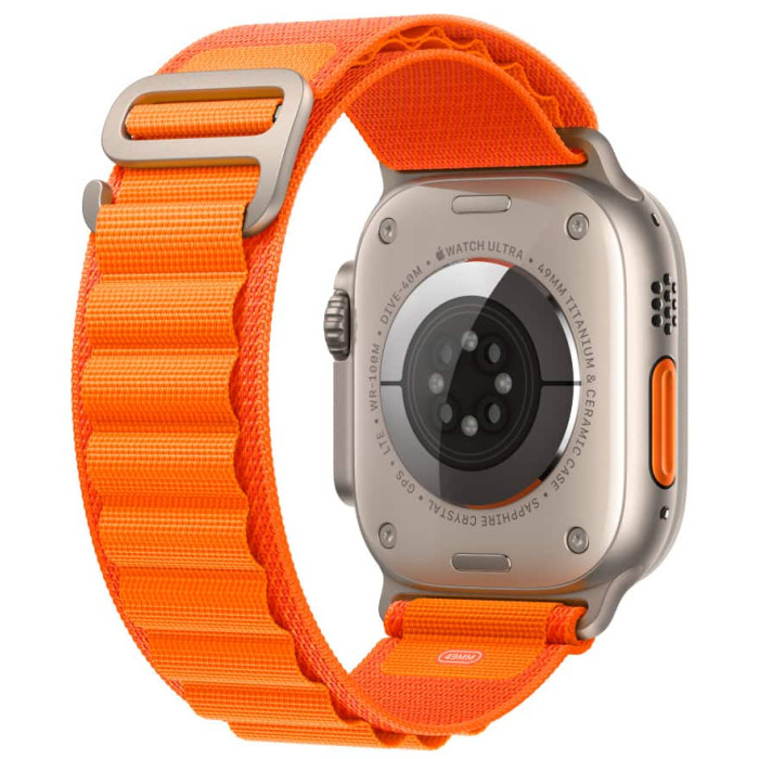 Ремінець для Apple Watch - 42/44/45/46/49mm, Apple Alpine Loop Band Small, Orange