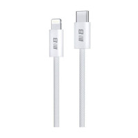 Кабель USB-C to Lightning - Blueo, Braided PD 1.2m, White