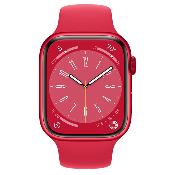 Apple Watch S8 41mm Red, Red Sport Band (GPS)