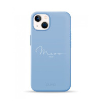 Чохол для iPhone 13 - Pump Silicone Minimalistic, Meow Blue