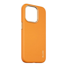 Чохол для iPhone 14 Pro Max - Blueo Leather MagSafe, Orange