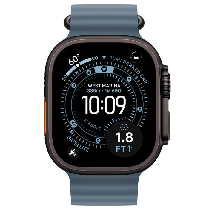 Apple Watch Ultra 3 Natural Titanium, Anchor Blue Ocean Band, LTE Як новий