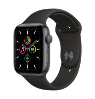 Apple Watch SE (1Gen) 44mm Space Gray, Black Sport Band Вживаний (б/в)