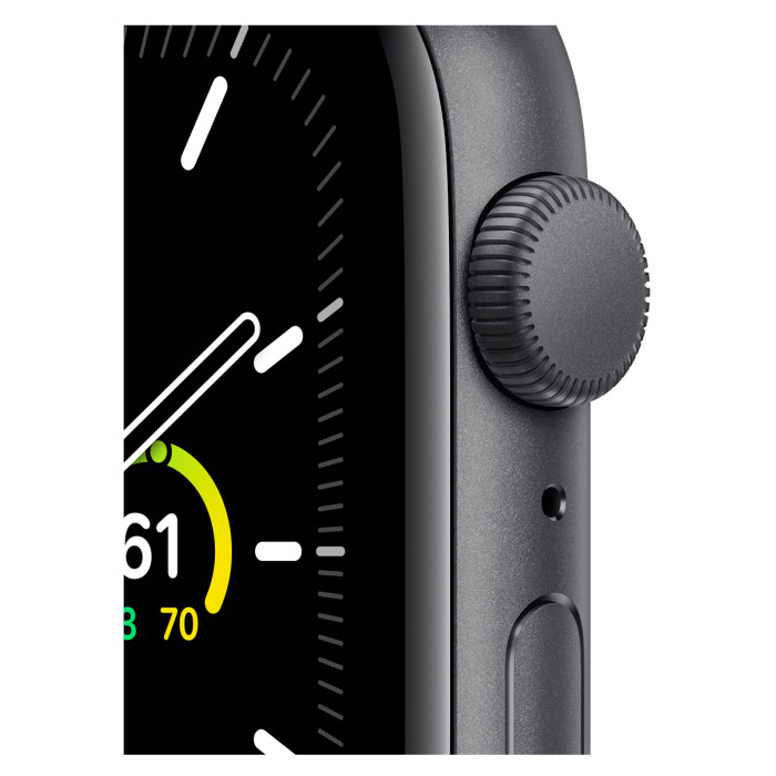 Apple Watch SE (1Gen) 44mm Space Gray, Black Sport Band Вживаний (б/в)