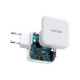Зарядний пристрій - Choetech 65W GaN PD USB-C Mini Fast Charger, White