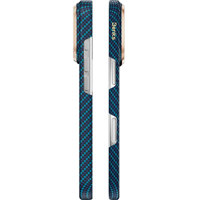 Чохол для iPhone 17 Pro / 18 Pro - Benks Armor Air Kevlar Knight MagSafe, Blue