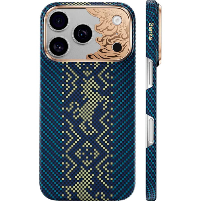 Чохол для iPhone 17 Pro / 18 Pro - Benks Armor Air Kevlar Knight MagSafe, Blue