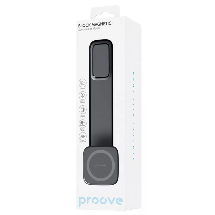 Тримач Proove Block Magnetic Stick-on Car Mount Black