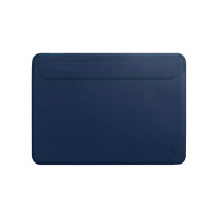 Чохол-накладка для Macbook 13 - WIWU Skin Pro PU Leather Sleeve, Navy Blue