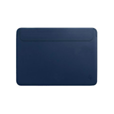 Чохол-накладка для Macbook 13 - WIWU Skin Pro PU Leather Sleeve, Navy Blue