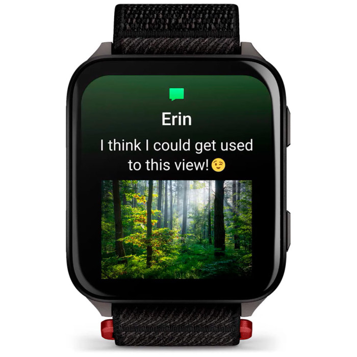 Смарт-годинник Garmin Venu X1 Black with Slate Titanium Case Back and Black ComfortFit Nylon Band