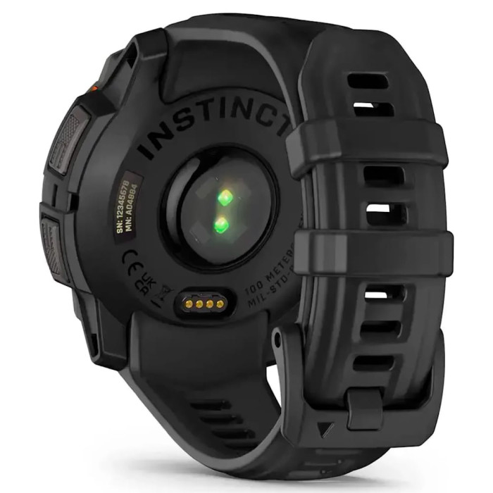 Смарт-годинник Garmin Instinct 3 45mm Solar Black with Black Band