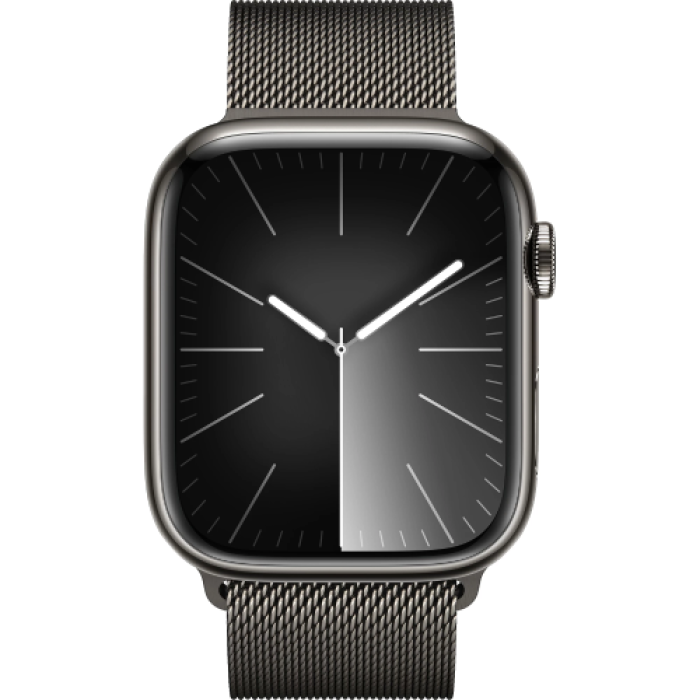 Apple Watch S9 45mm Graphite Stainless Steel, Midnight Sport Loop, LTE