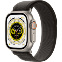 Ремінець для Apple Watch - 42/44/45/46/49mm, Apple Trail Loop Band (M/L), Black/Gray