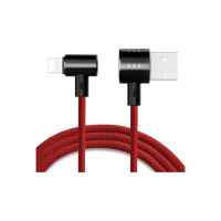 Кабель USB to Lightning - Baseus, T-type Magnet cable, Black/Red