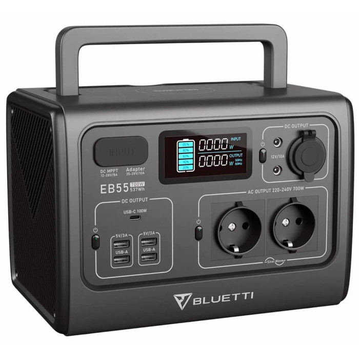 Зарядна станція Bluetti PowerOak EB55 (537 Вт/г, 700 Вт)