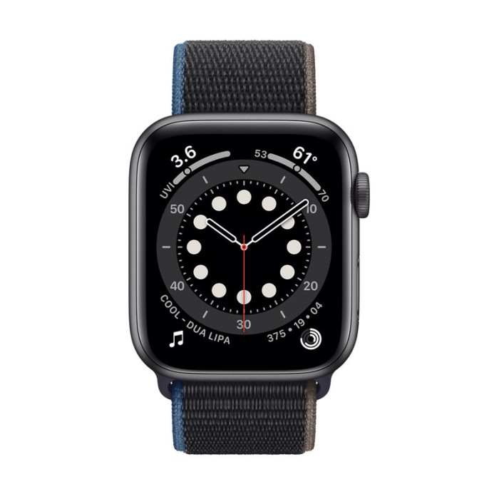 Apple Watch SE (1Gen) 44mm Space Gray, Charcoal Sport Loop, LTE