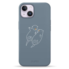 Чохол для iPhone 14 - Pump Silicone Minimalistic MagSafe, Otters