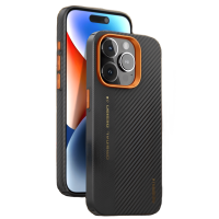 Чохол для iPhone 15 Pro Max - Blueo (600D) Aramid Dual Texture MagSafe, Orange