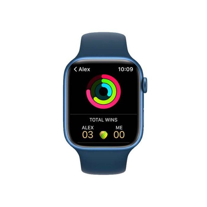 Apple Watch S7 45mm Blue, Sport Loop Band Як Новий