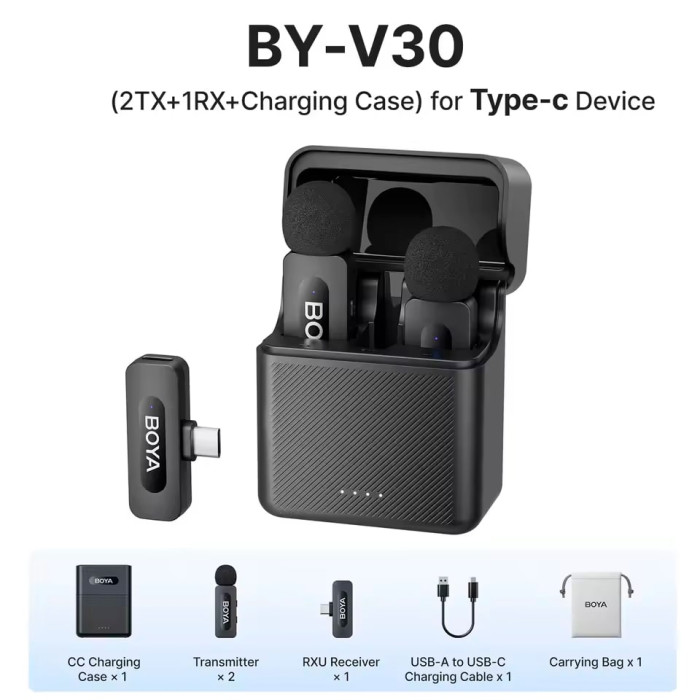 Безпровідний мікрофон-петлічка Boya BY-V30 Type-C