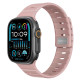 Ремінець для Apple Watch - 42/44/45/46/49mm, AmazingThing SilqLock, Iron Misty Rose / Iron Grey