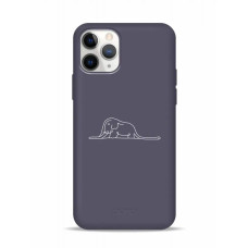 Чохол для iPhone 11 Pro Max - Pump Silicone Minimalistic, Elephant in a boa