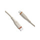 Кабель USB-C to Lightning - Blueo, Ape Legend Creamy Silicone, White / Orange