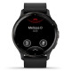 Смарт-годинник Garmin Venu 3 Slate Stainless Steel Bezel with Black Case and Leather Band
