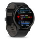 Смарт-годинник Garmin Venu 3 Slate Stainless Steel Bezel with Black Case and Leather Band
