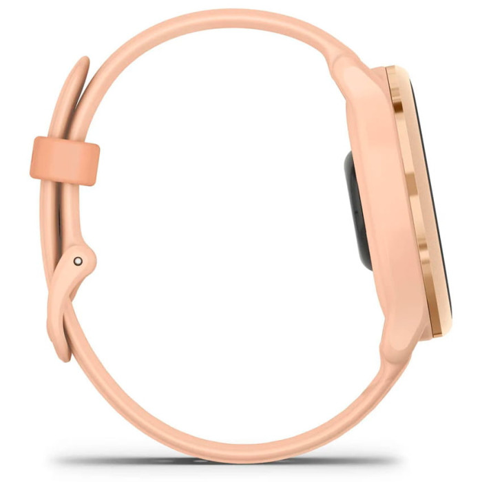 Смарт-годинник Garmin Vivoactive 6 Metallic Pink Dawn with Bone Silicone Band
