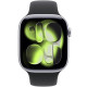 Apple Watch S11 46mm Silver with Black Sport Band (S/M)