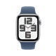 Apple Watch SE (2Gen) 40mm Silver, Denim Sport Band (M/L) (2024)