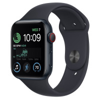 Apple Watch SE (2Gen) 40mm Midnight, Midnight Sport Band (M/L), (2022) LTE