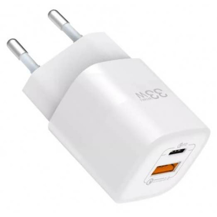 Зарядний пристрій - WIWU, Wall Charger EU Plug, 33W White