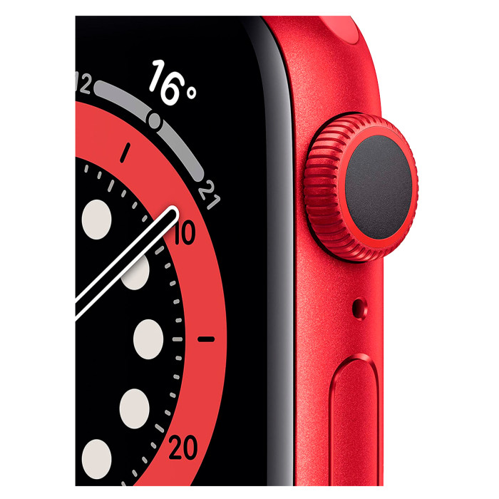 Apple Watch S6 44mm Red, Red Sport Band Вживаний (б/в)
