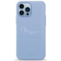 Чохол для iPhone 13 Pro - Pump Silicone Minimalistic, Meow Blue