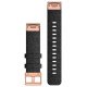 Ремінець для годинника Garmin - QuickFit 20mm, Hard Nylon with Rose Gold Hardware, Heathered Black