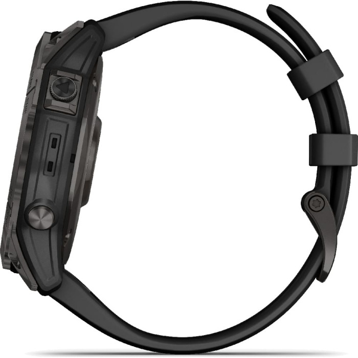 Смарт-годинник Garmin Fenix 7X Sapphire Solar Carbon Gray DLC Titanium with Black Band