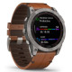 Смарт-годинник Garmin Fenix 7X Sapphire Solar Titanium with Chestnut Leather Band