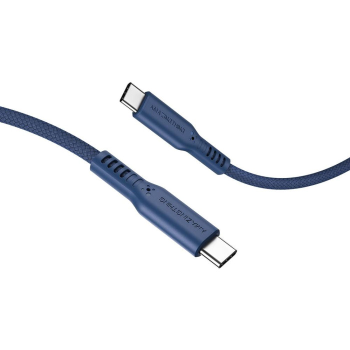 Кабель USB-C to USB-C - AmazingThing, Speed Pro 60W 1.1m, Blue