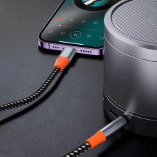 Аудіо кабель (AUX) - WIWU, 3.5mm to USB-C 1.2m, Grey