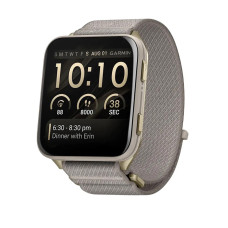 Смарт-годинник Garmin Venu X1 Soft Gold Titanium and French Grey Nylon Band